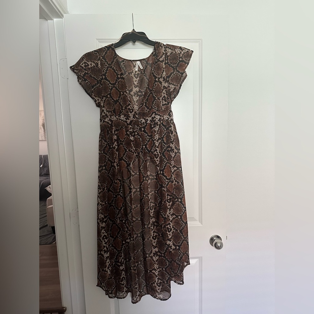 Live 4 Truth Brown Snake Pattern Top